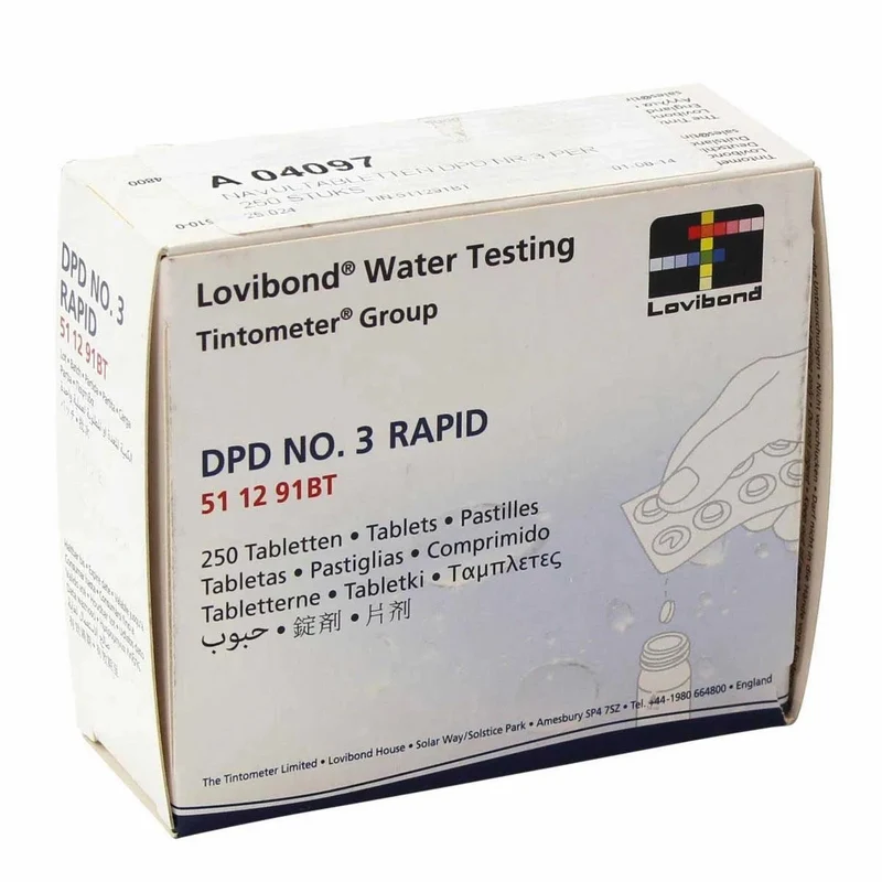 DPD 3 tabletten voor manuele tester - 100 stuks
