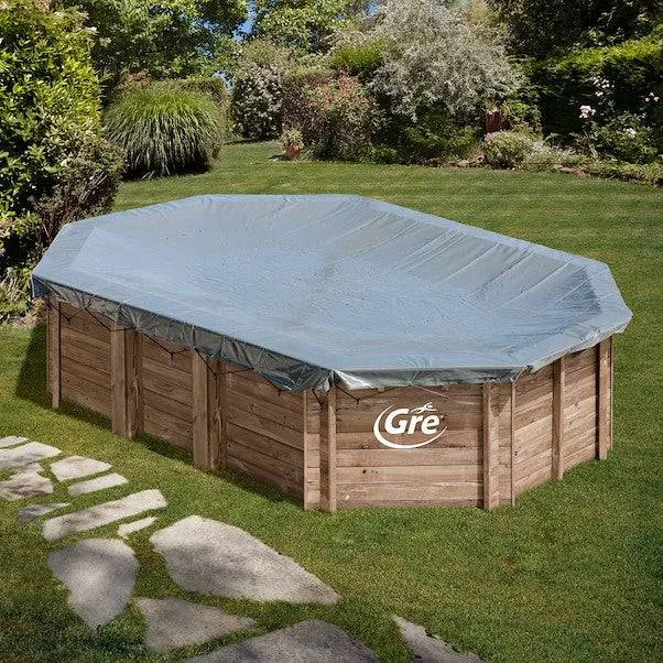 Cobertura de Inverno GRE de 580g/m2 para Piscinas de Madeira Évora, Anise, Cardamon