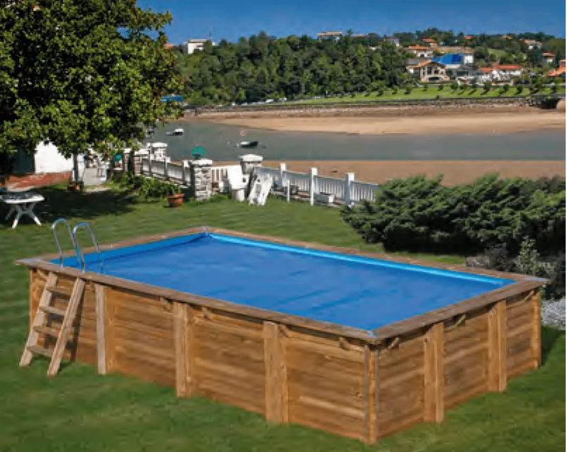 Cobertura Isométrica GRE de bolhas verão de 400μ para Piscinas de Madeira Évora, Anise, Cardamon