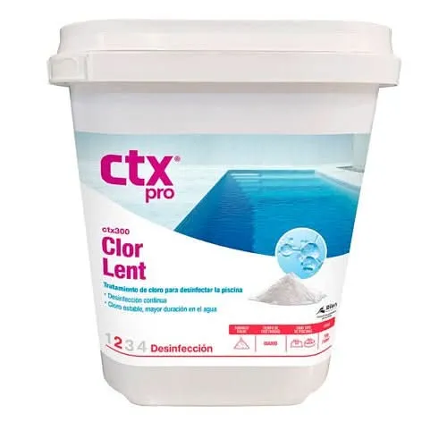 CTX – CTX-300 Tricloro cloro lento en polvo para piscina