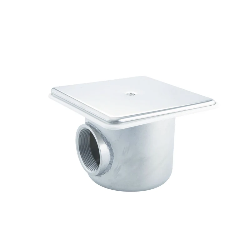 Astralpool - Sumidero tapa cuadrada inox salida 2"