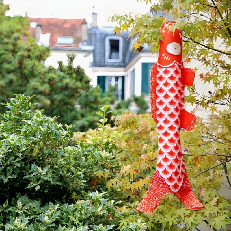 Koinobori Tangerine (S) - 70CM X 26,4CM - Coton Bio