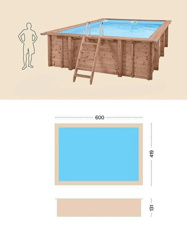 Piscina Madeira - SUMMER OASIS - 6,00X4,19X1,31 (MT)