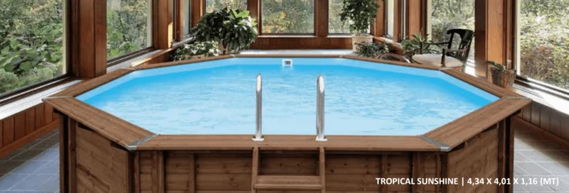 Piscina Madeira - TROPICAL SUNSHINE - 4,34X4,01X1,18 (MT)
