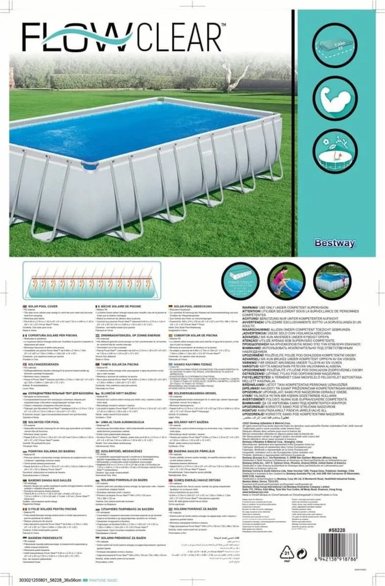 Bestway Solar zwembadhoes 703cm x 336cm