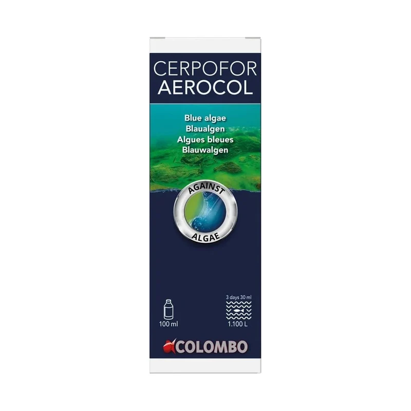 CERPOFOR AEROCOL 100 ML-1000 L - Aerocol Traite les infections bactériennes et maladie fongique en Aquarium
