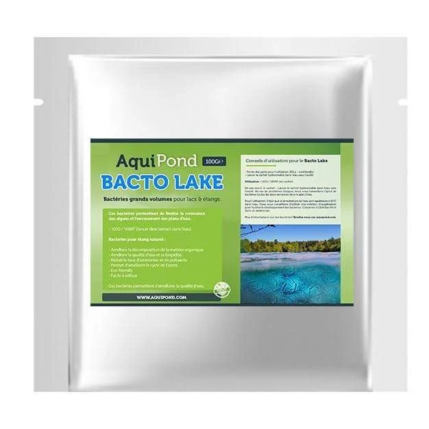 Aquipond Bactolake - 100gr pour 100M² - Bactéries pour étang naturel