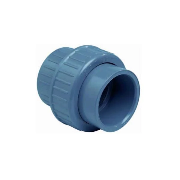 Raccord union 3/3 avec joint thorique PVC - À coller - Sous pression