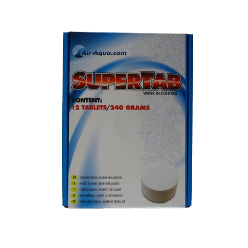 SuperTab Dioxyde de Chlore - 12tabs de 20gr - Nombreuses vertus pour les poissons