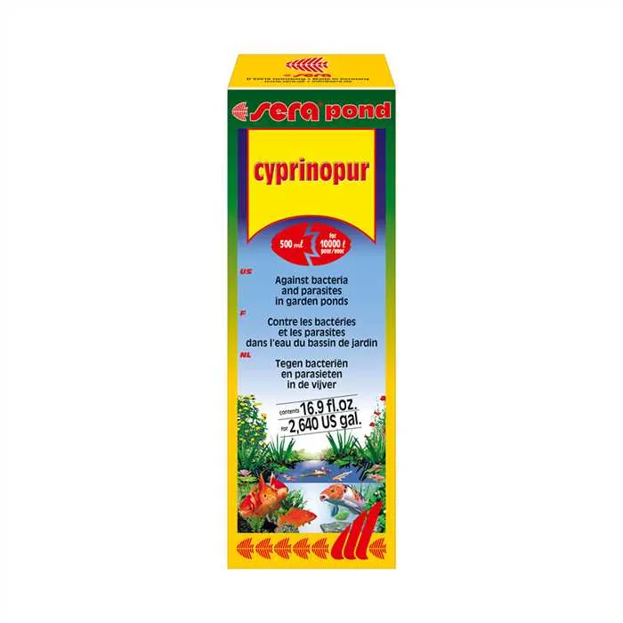 Sera Pond Cyprinopur 500ml pour 10m³ - Contre bactéries et parasites
