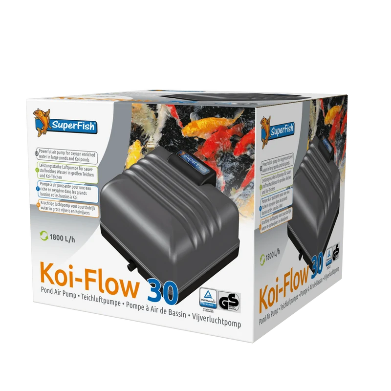Koi-Flow 30 - Pompe à air - Superfish - Permet d'aérer un bassin de 30M³