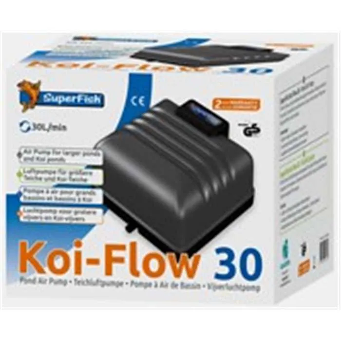 Koi-Flow 30 - Pompe à air - Superfish - Permet d'aérer un bassin de 30M³