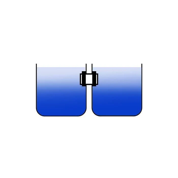 Passage de paroi 2 x 110MM - Double raccord idéal pour raccorder compartiment