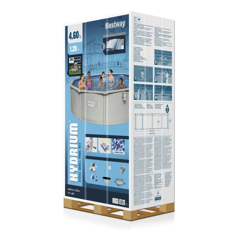 Bestway Hydrium metalen zwembad Ø 460 cm x 120 cm