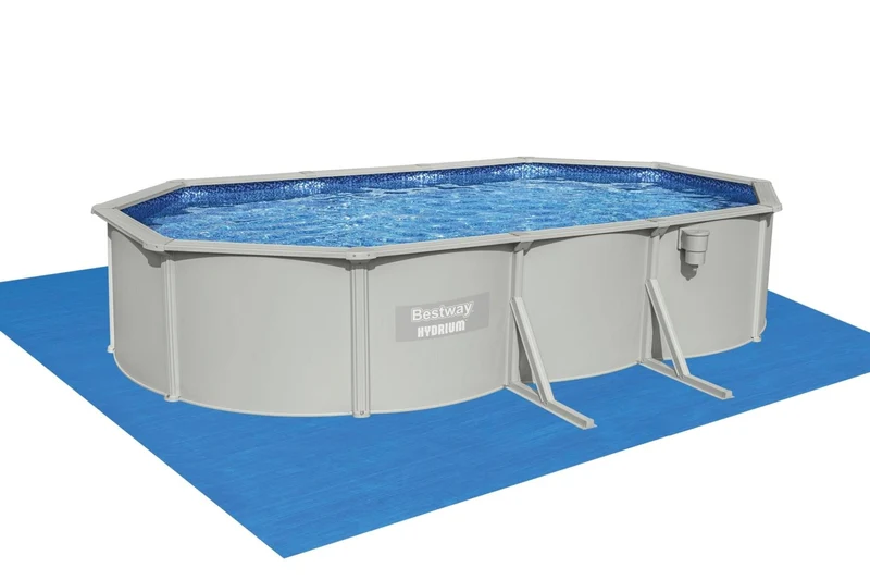 Bestway Hydrium stalen zwembad ovaal 610 cm x 360 cm x 120 cm