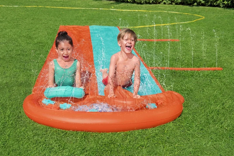 Waterglijbaan Buikschuifbaan met Waterpistool 488cm