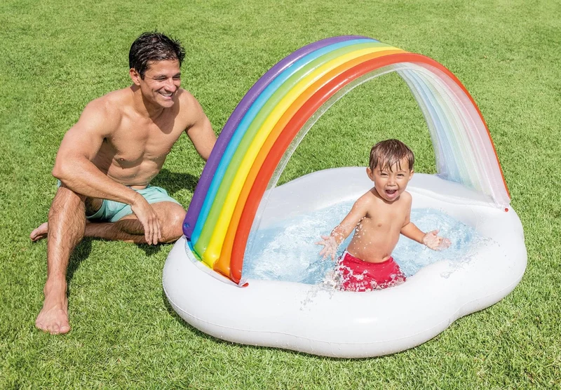 Intex Regenboog babyzwembad 142cm x 119cm