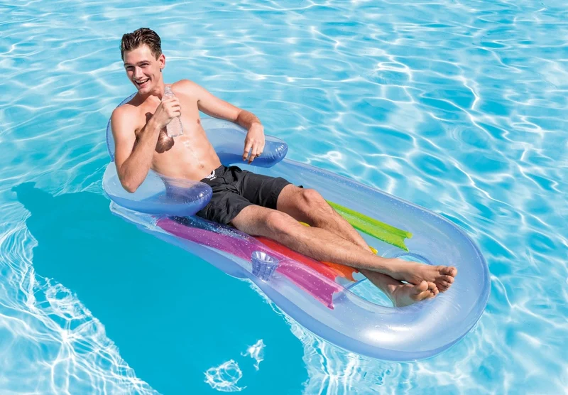 Intex king kool lounge 160cm x 85cm - blauw