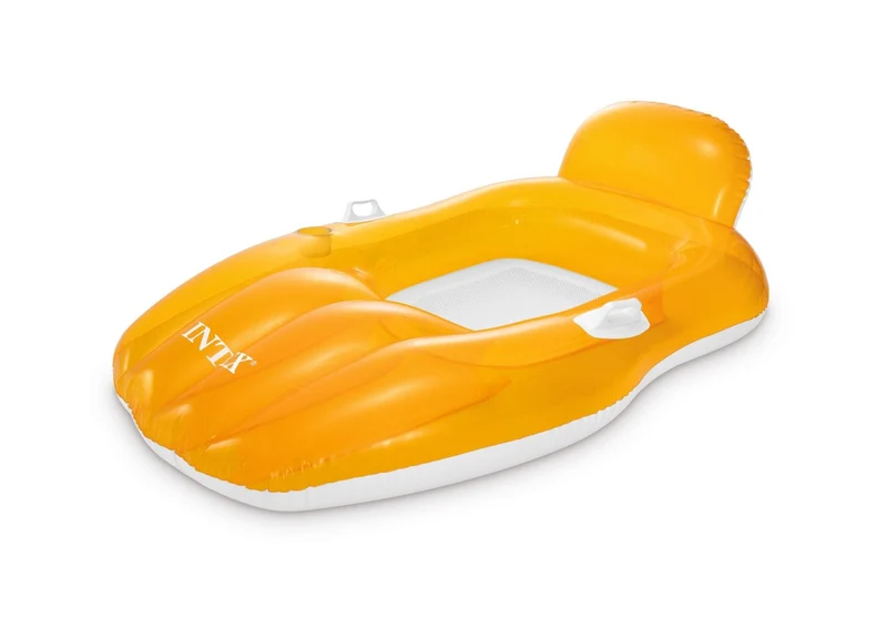 Intex Chill 'N Float luchtmatras 163cm x 104cm - Oranje