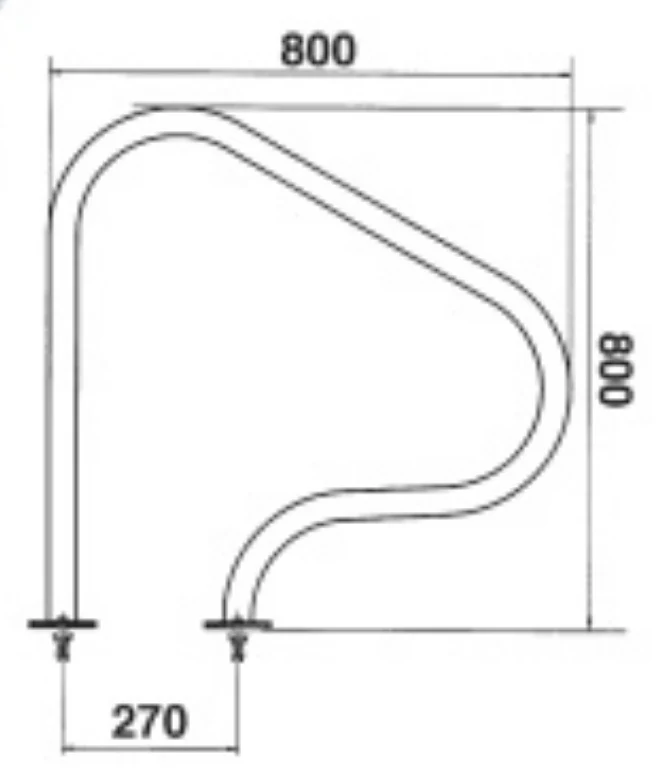 Corrimão / Saídas de piscina