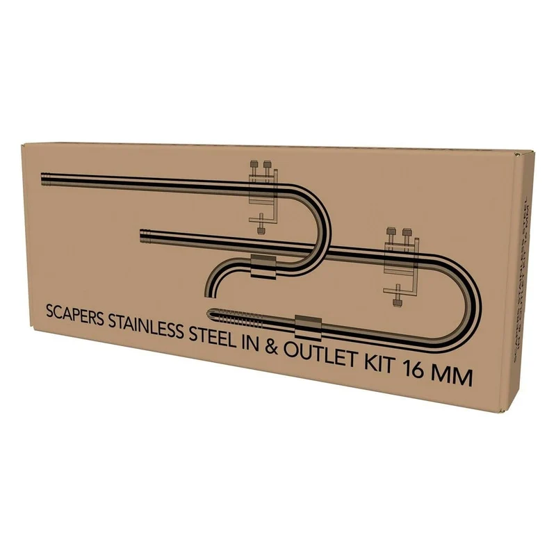 SF SCAPERS STAINLESS STEEL IN&OUTLET KIT 16 MM