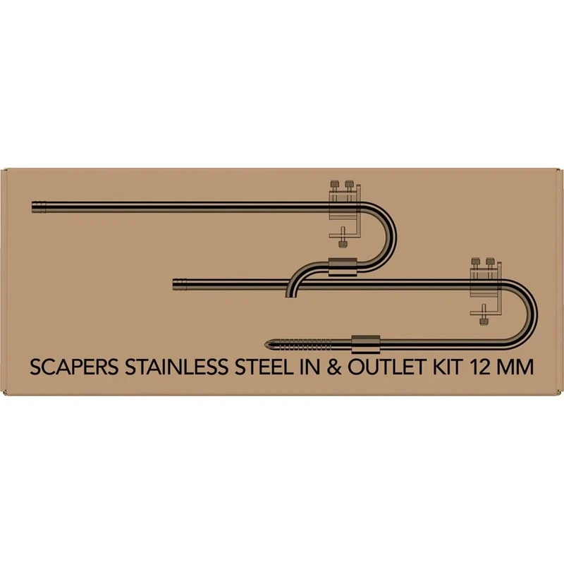 SF SCAPERS STAINLESS STEEL IN&OUTLET KIT 12 MM