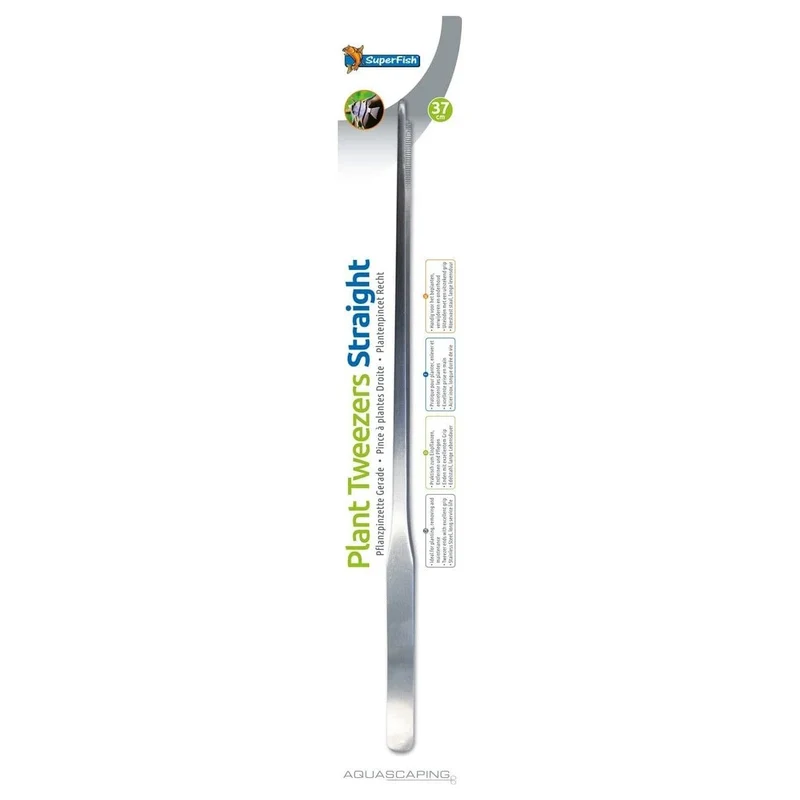 SF STAINLESS STEEL PLANT TWEEZERS 37 CM STRAIGHT