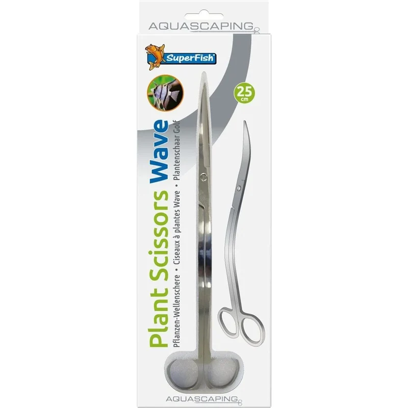 SF STAINLESS STEEL PLANT SCISSORS 25 CM WAVE