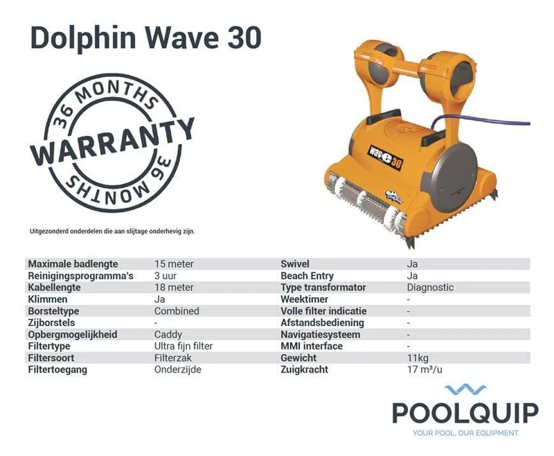 Dolphin Wave 30 zwembadrobot