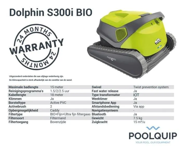 Dolphin Family S300i Bio zwemvijver zwembadrobot