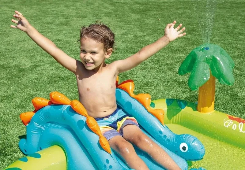 Intex Little Dino zwembad speelcentrum - 191cm x 152cm x 58cm