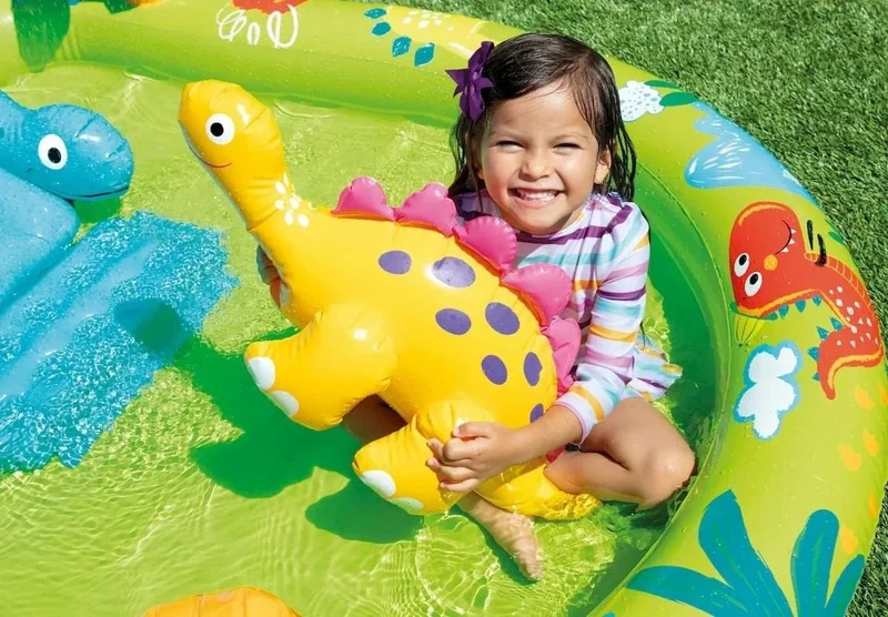 Intex Little Dino zwembad speelcentrum - 191cm x 152cm x 58cm