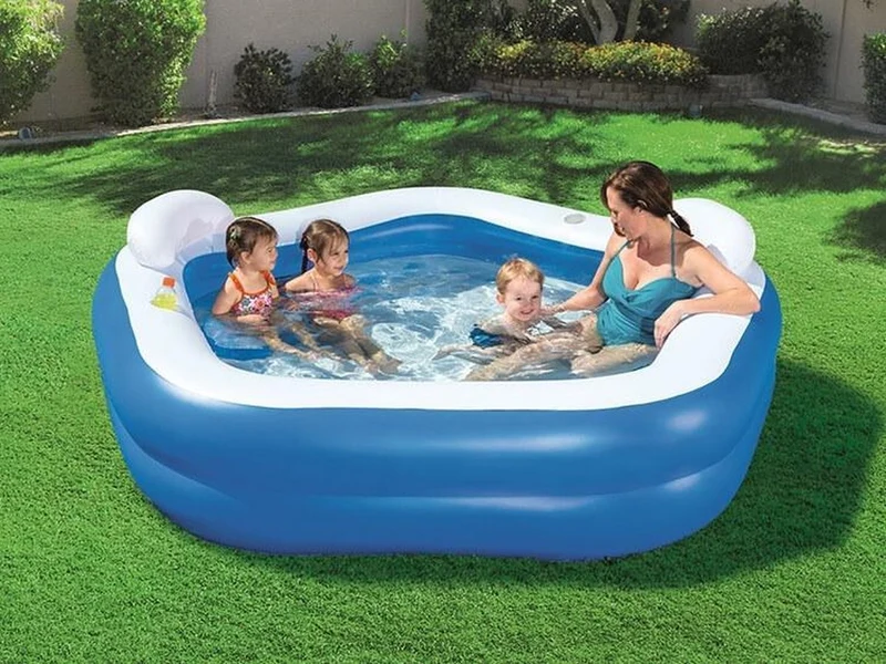 Bestway vijfhoekig familiezwembad 213cm x 207cm x 69cm