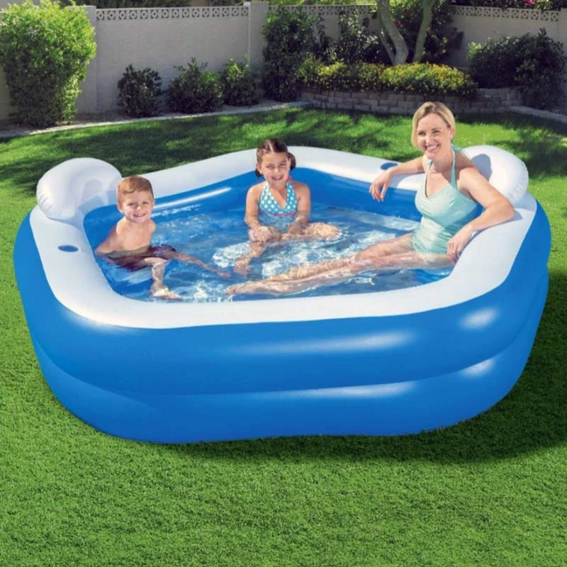 Bestway vijfhoekig familiezwembad 213cm x 207cm x 69cm