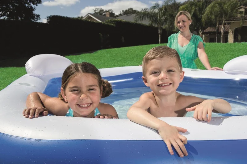 Bestway vijfhoekig familiezwembad 213cm x 207cm x 69cm
