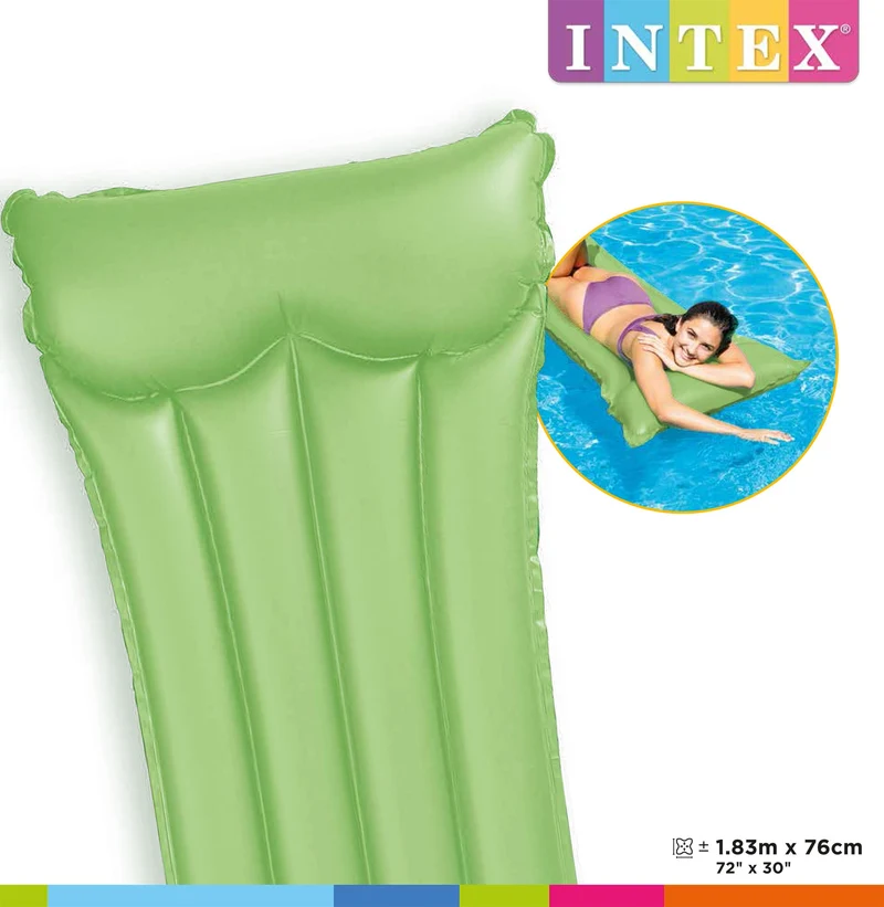 Intex Neon luchtbed - Groen - 183cm x 76cm