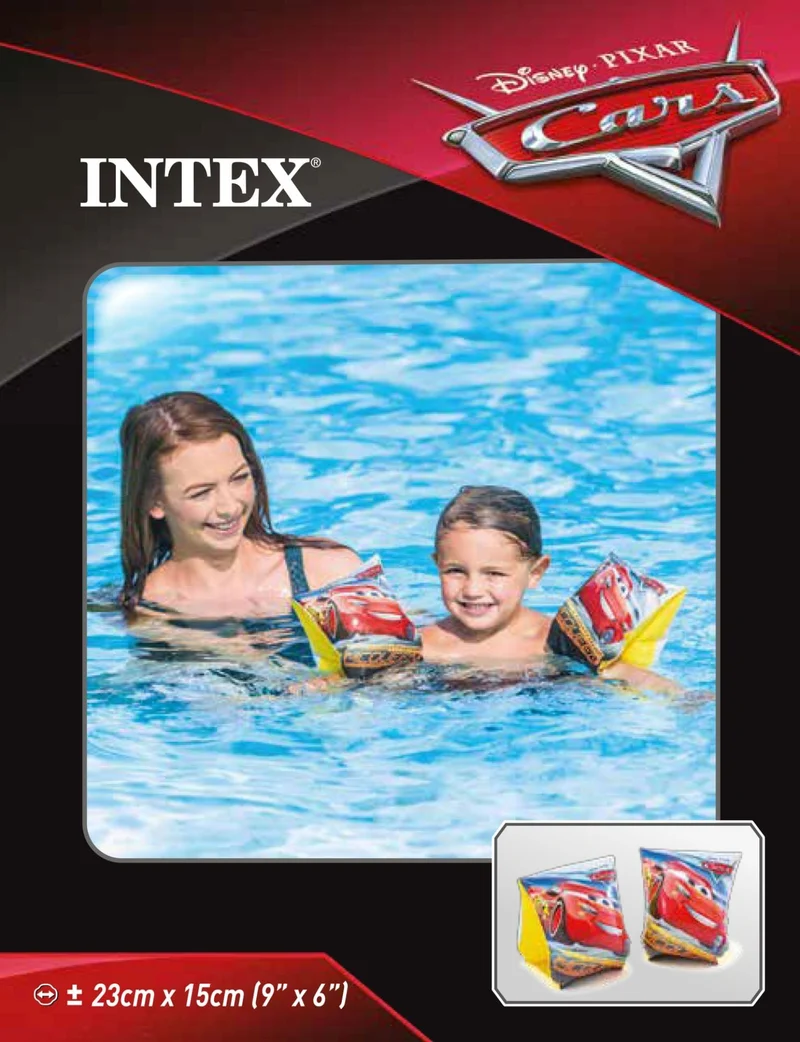 Intex Cars deluxe zwembandjes, 3-6 jr.