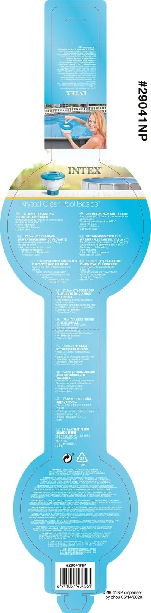 Intex Chlorinator/Chloordrijver 17.8cm