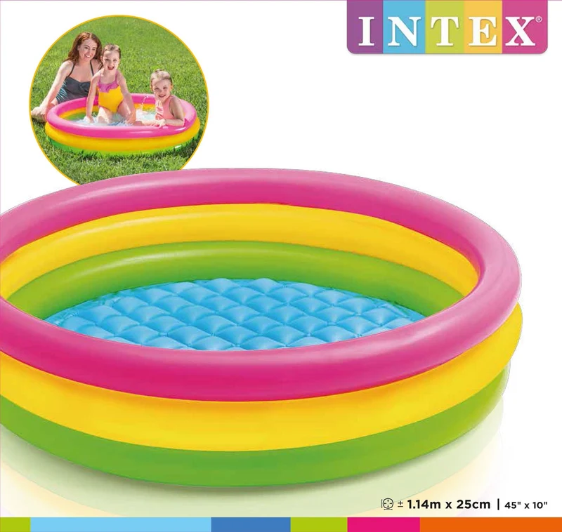 Intex opblaaszwembad Sunset Glow Ø114 cm x 25 cm