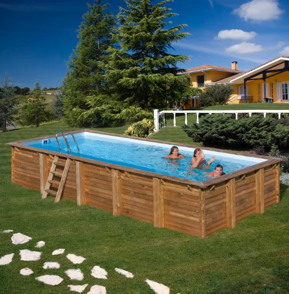 Piscina Elevada/Enterradas - Madeira (Rectangular)