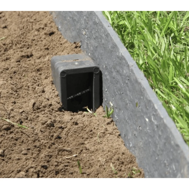 Pack de 10 piquets Ecopic Gris - 38CM x 4CM x 4CM - Piquet pour bordure Ecolat ECOO
