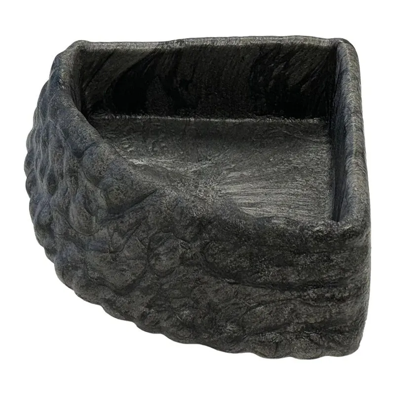 REPTO DECO CORNER DISH GREY L