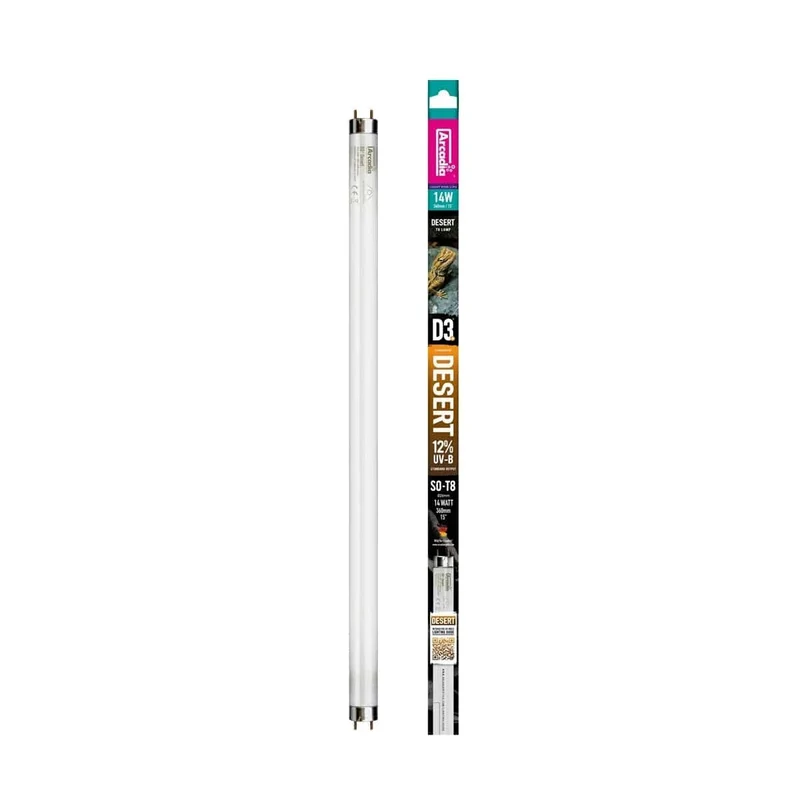 ARCADIA D3+ DESERT T8 LAMP 12% UVB 38CM 14 WATT