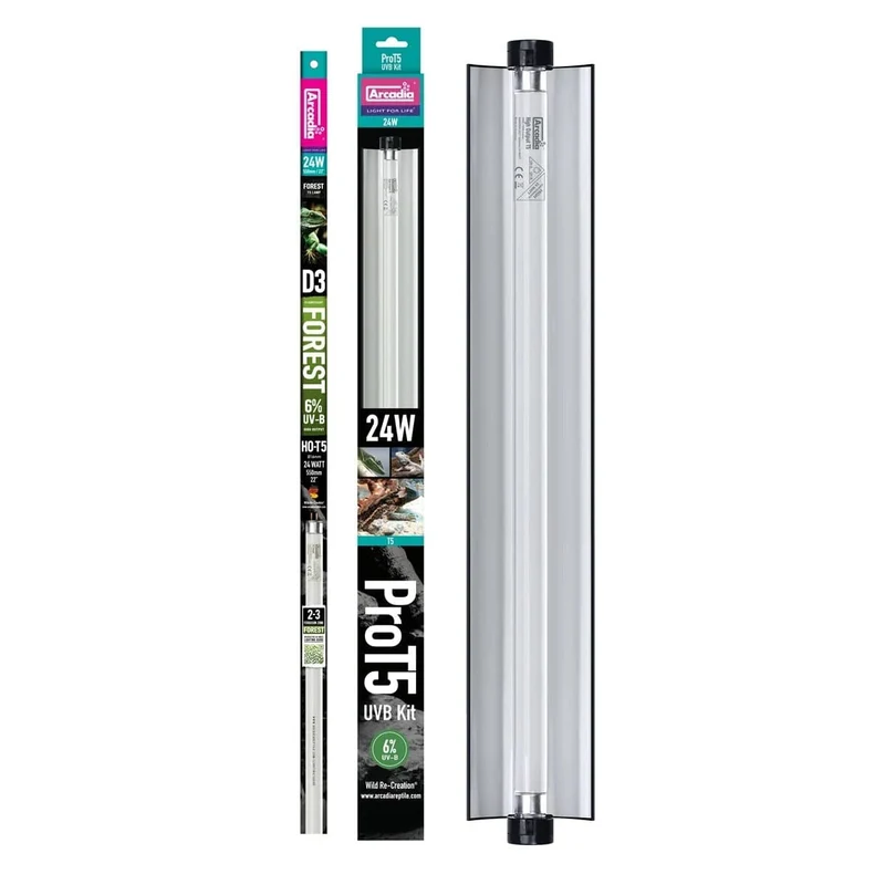 ARCADIA PRO T5 UVB KIT FOREST 6% UVB 24 WATT - 24W - Arcadia