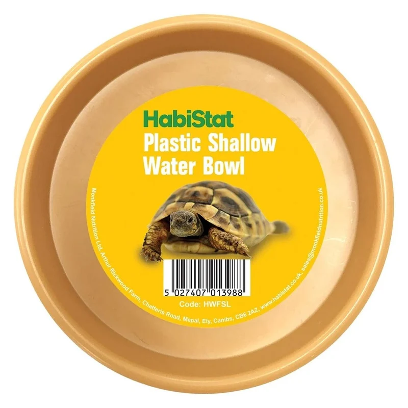 HABISTAT ROUND PLASTIC WATER BOWL 13 X 13 X 2.5CM