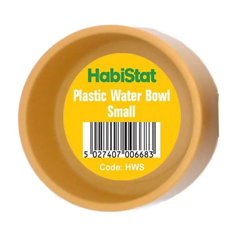 HABISTAT ROUND PLASTIC WATER BOWL SMALL 7 X 7 X 2.5CM