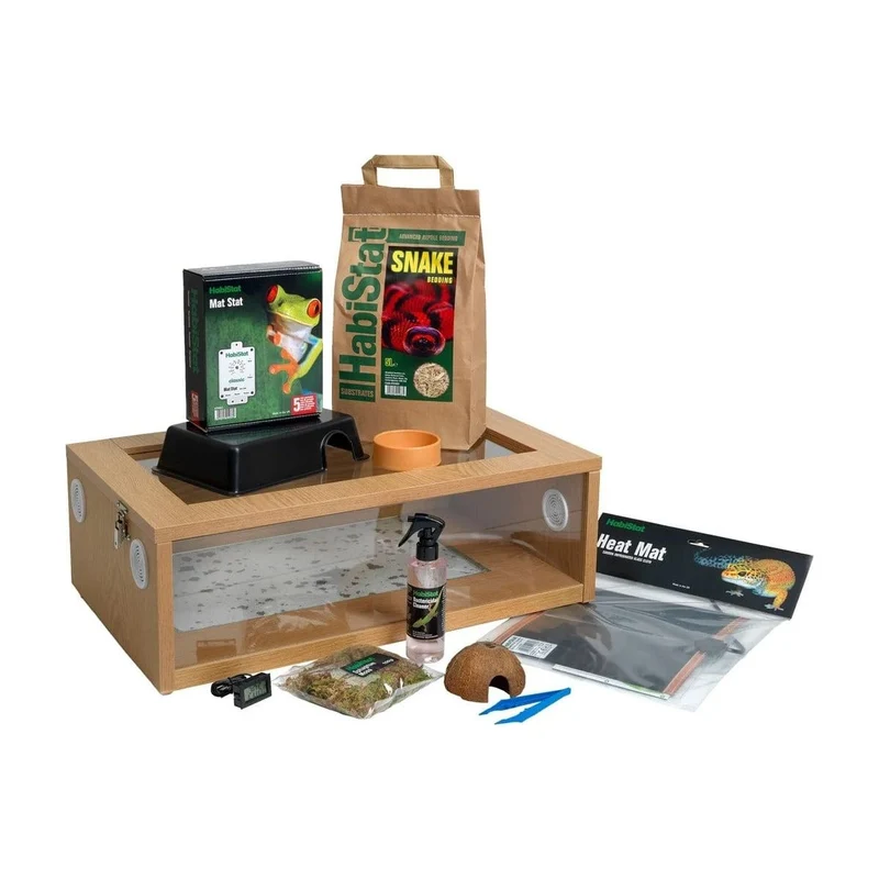 HABISTAT HATCHLING SNAKE STARTER KIT OAK 61X38X30CM