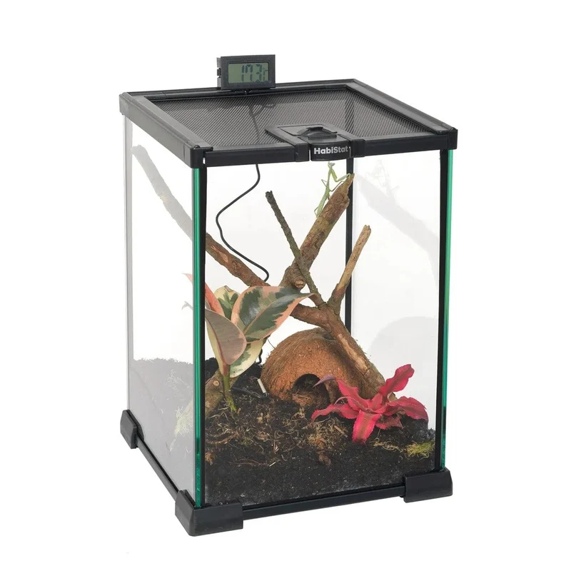 HABISTAT MINI GLASS TERRARIUM 20 X 20 X 30CM BUILT