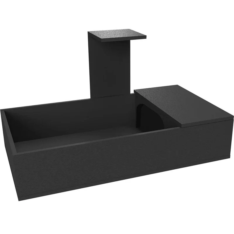 HABISTAT TORTOISE TABLE BLACK WOOD L109 X D61 X H63CM