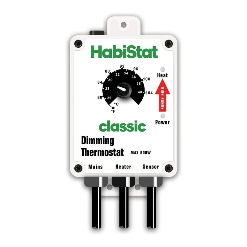 HABISTAT DIMMING THERMOSTAT HIGH RANGE WHITE 600 WATT